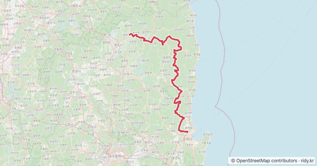PT-94 낙뱅 자전거 코스 지도 미리보기 - 253.1km, 상승고도 4,497m