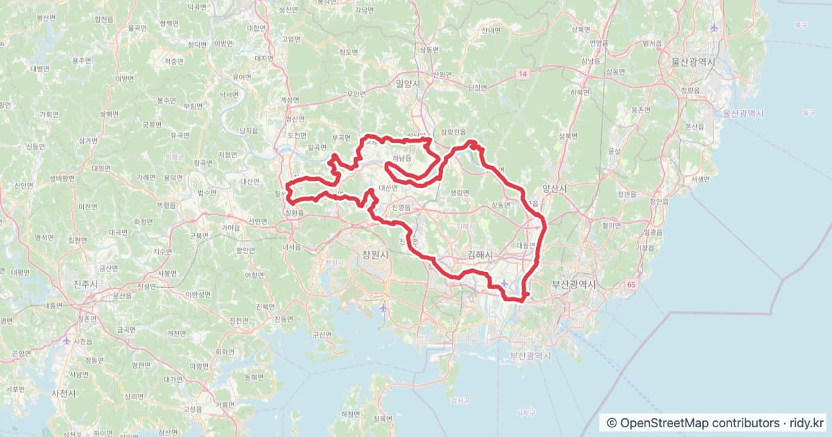 PT-136 화란커피 자전거 코스 지도 미리보기 - 201.0km, 상승고도 1,283m