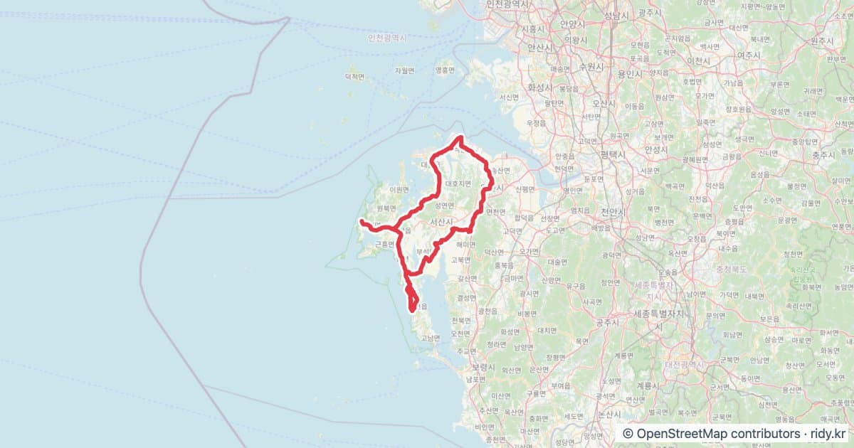 PT-139 S/F 수정 자전거 코스 지도 미리보기 - 206.8km, 상승고도 3,409m