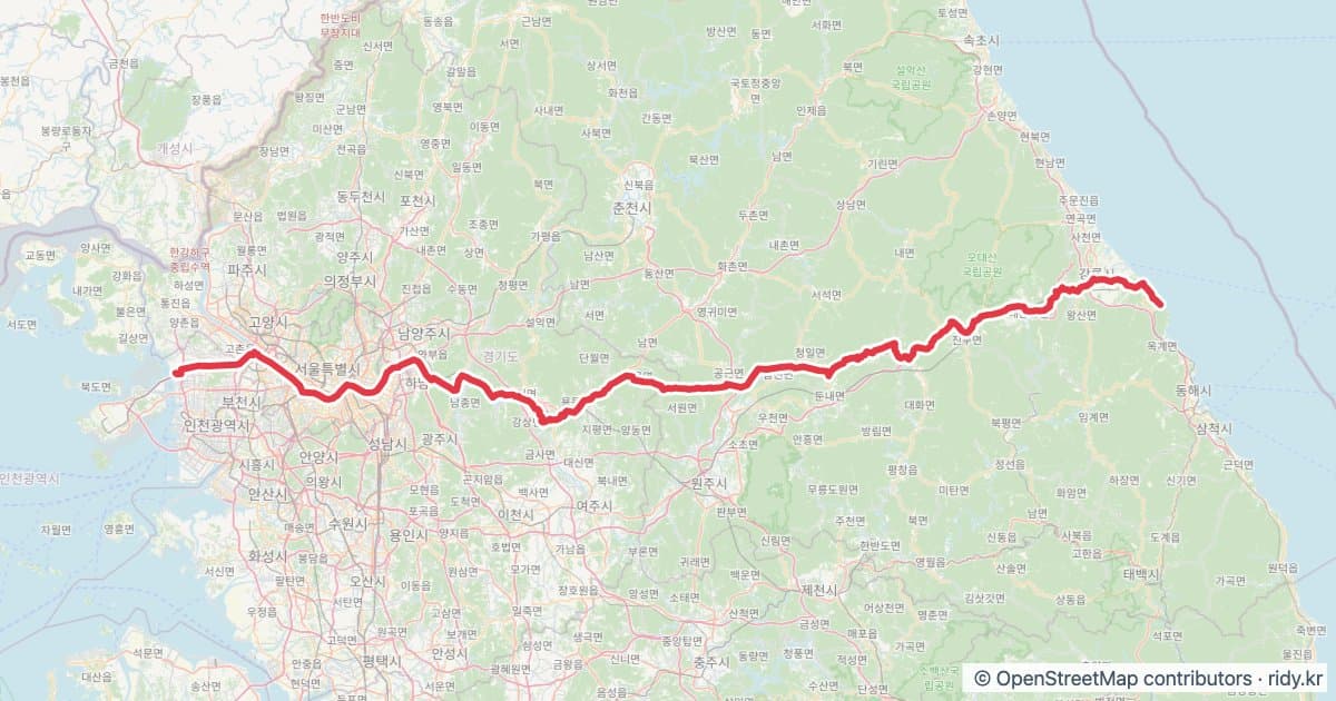 PT-144 with the sun 태양과함께 자전거 코스 지도 미리보기 - 293.2km, 상승고도 6,264m