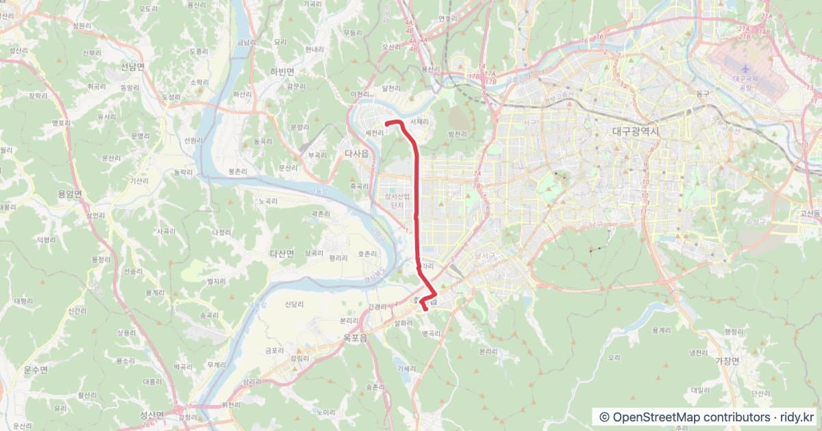 퇴근 자전거 코스 지도 미리보기 - 10.6km, 상승고도 94m