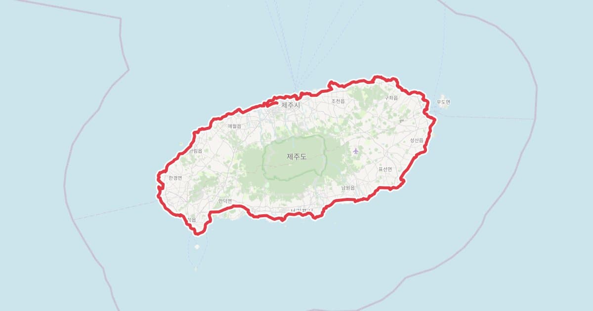 제주환상자전거길 일주 GPX (용두암 출발 234km) 자전거 코스 지도 미리보기 - 232.4km, 상승고도 608m