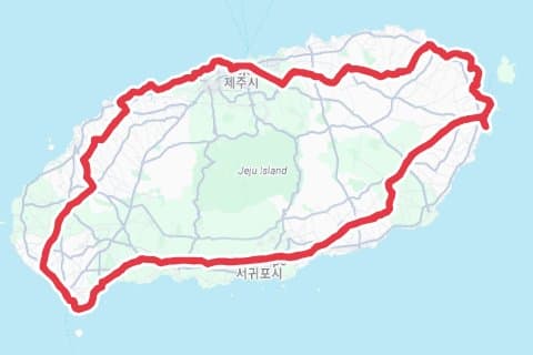 2026제주200 자전거 코스 지도 미리보기 - 200.0km, 상승고도 1,976m