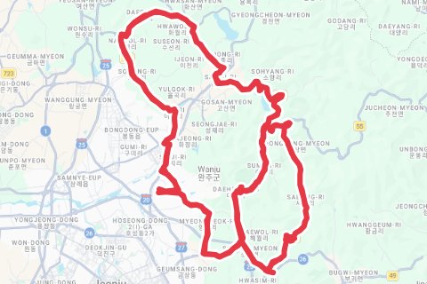 2023 완주 만경강 그란폰도 자전거 코스 지도