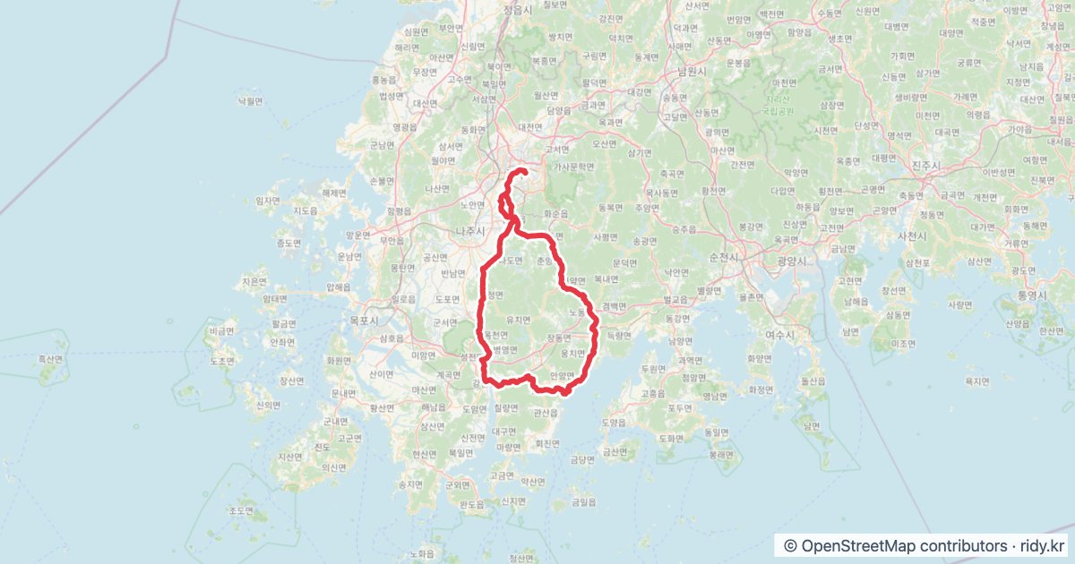 PT-81 짱뚱어 자전거 코스 지도