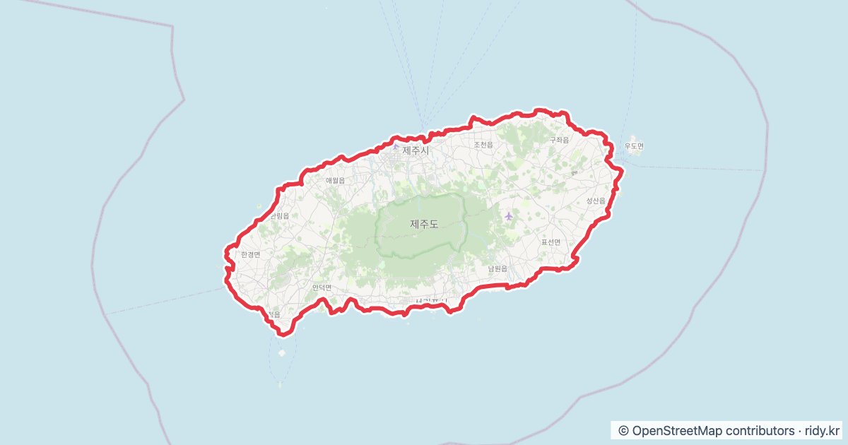제주 라이딩 코스 · 환상 자전거길 자전거 코스 지도