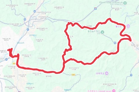 2026 홍천 클래식 메디오폰도 자전거 코스 지도