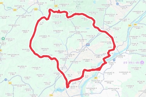 2025 부여 굿뜨래 메디오폰도 자전거 코스 지도